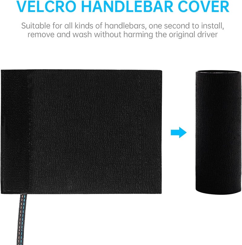 OXWIND Heated Grips Cover for Motorcycle, 5V Handlebar Heater, Motorcycle Heated Grips USB Powered, 6 Gear Temperature with Memory Function, IP67 Waterproof, ATV Heated Handlebar Warmers - Image 4